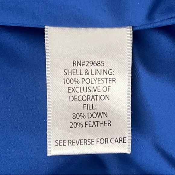 Pendleton Blue Down Puffer Jacket Womens M Lightweight Snap Zip Winter Coat - Picture 8 of 11